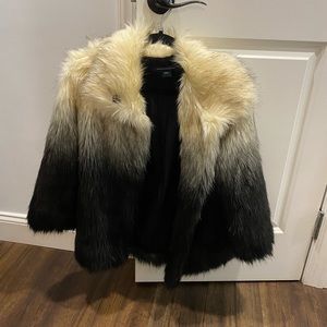Faux fur ombré French connection jacket